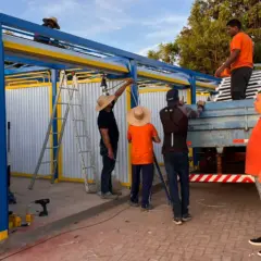 Região sul de Palmas: Começa instalação de 56 boxes na Arca de Taquaralto