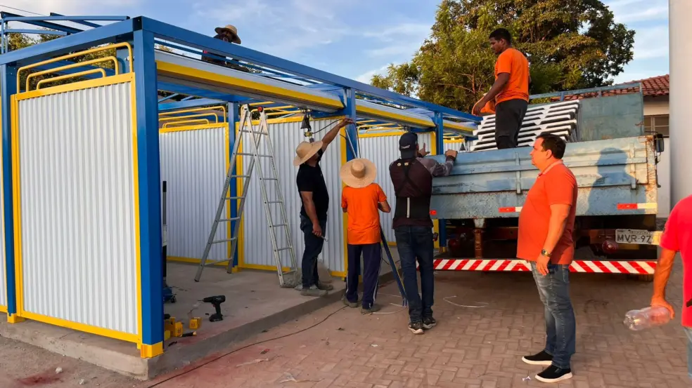 Região sul de Palmas: Começa instalação de 56 boxes na Arca de Taquaralto