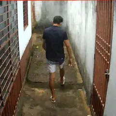 Suspeito flagrado por câmeras de segurança no momento de um dos furtos - Foto: Divulgação/Suspeito flagrado por câmeras de segurança no momento de um dos furtos - Foto: Divulgação/Polícia Civil do Tocantins