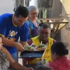 No sul do TO, deputado e vereador montam “restaurante do povo itinerante” com refeição grátis para moradores toda semana