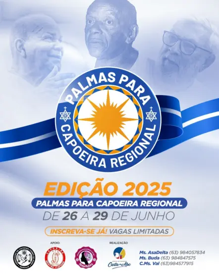 Evento Palmas para Capoeira Regional vai reunir mais de 150 capoeiristas na capital