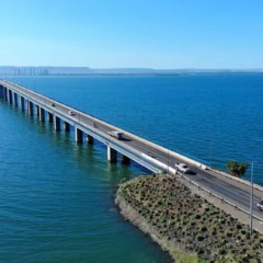Ponte sobre o lago de Palmas irá passar por readequação das vias da TO-080 — Foto: Adilvan Nogueira/Governo do Tocantins