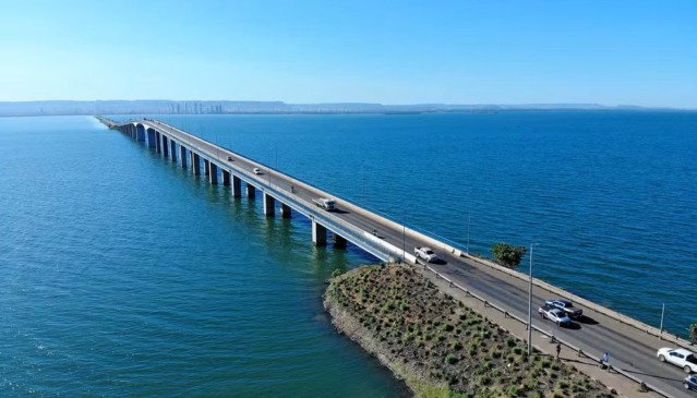 Ponte sobre o lago de Palmas irá passar por readequação das vias da TO-080 — Foto: Adilvan Nogueira/Governo do Tocantins