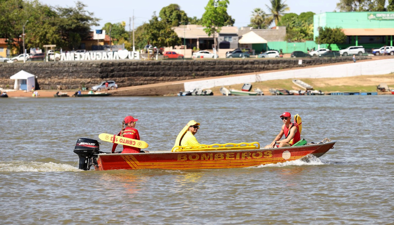 Bombeiros e guarda-vidas civis orientam banhistas e reforçam cuidados com crianças nas praias tocantinenses - Foto: Ademir dos Anjos/Governo do Tocantins