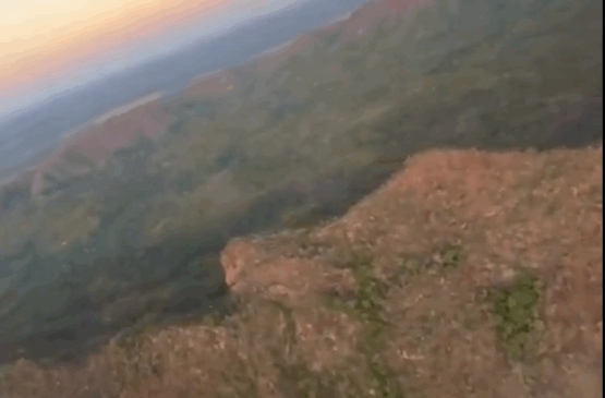 O piloto Rafael Sloboda sobrevoou a Serra da Cangalha, em Campos Lindos - Foto: Reprodução 