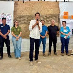 Secretário Paulo Xerente (Sepot) participa da oficina de consolidação do processo de escuta do Programa Jurisdicional REDD+ com o povo Karajá, na Ilha do Bananal - Foto: Julyana Batista Aires/Governo do Tocantins