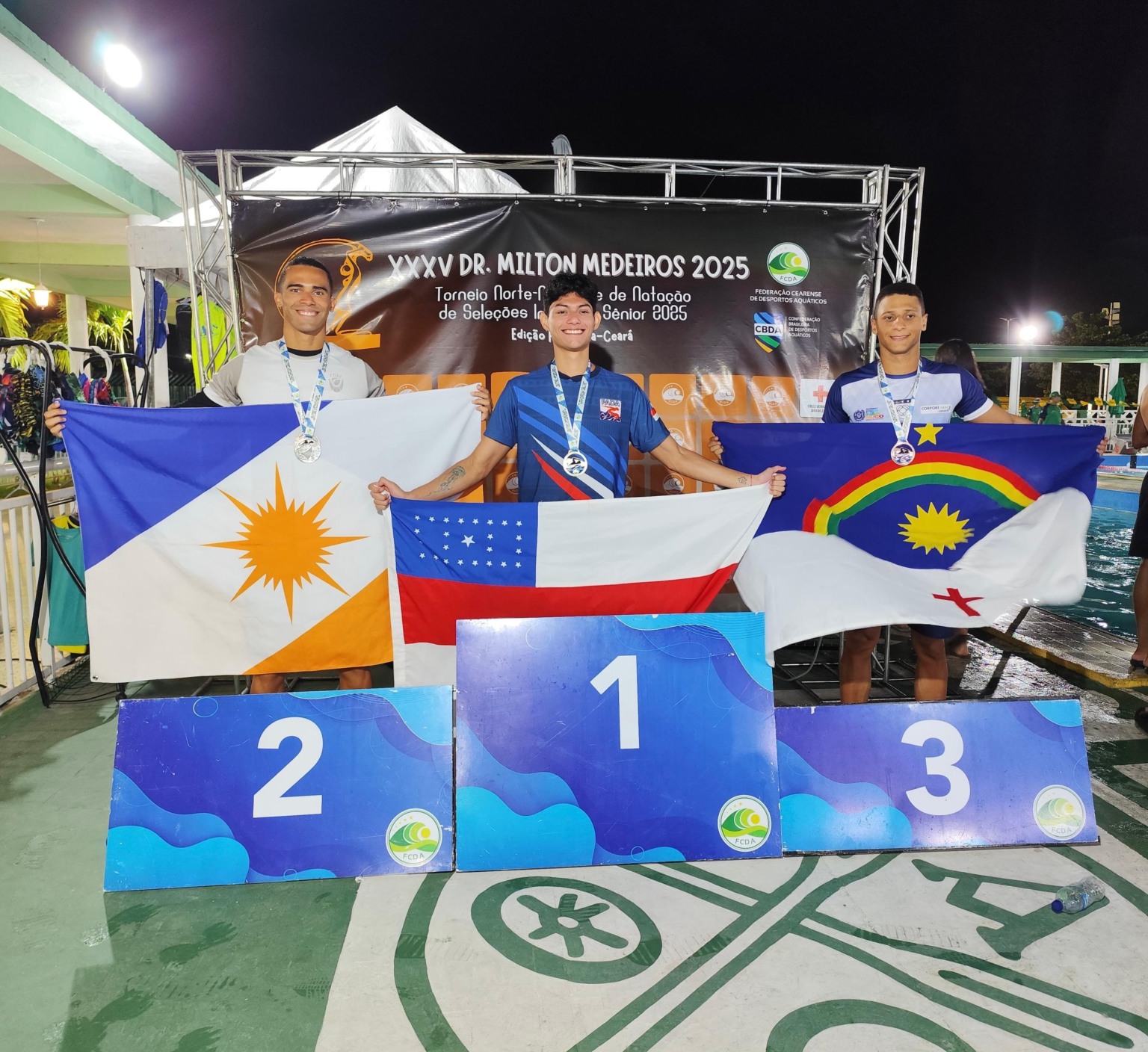 Com o apoio do programa Tocantins no Pódio do Governo do Estado, Diego Meza é destaque no Torneio Norte-Nordeste de Natação — Foto: Arquivo pessoal
Com o apoio do programa Tocantins no Pódio do Governo do Estado, Diego Meza é destaque no Torneio Norte-Nordeste de Natação — Foto: Arquivo pessoal