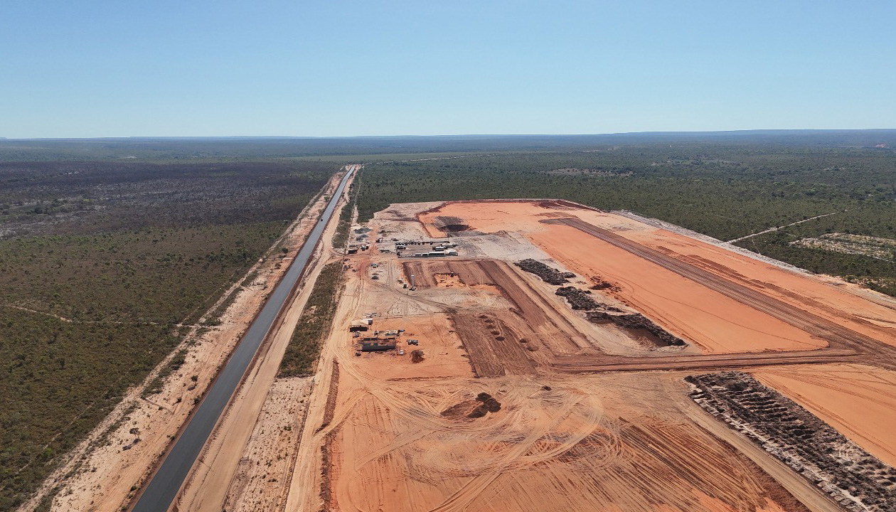 Com 70% das obras concluídas, o aeroporto de São Félix é um dos principais investimentos para impulsionar o turismo e a economia do Jalapão - Foto: Inácio Neto/Governo do Tocantins