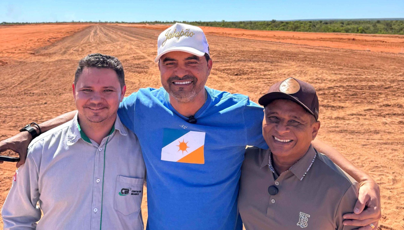 Governador Wanderlei Barbosa anuncia entrega das obras do aeroporto de São Félix, na região do Jalapão, para dezembro; Gaguim destinou R$ 10 milhões Governador Wanderlei Barbosa anuncia entrega das obras do aeroporto de São Félix, na região do Jalapão, para dezembro; Gaguim destinou R$ 10 milhões