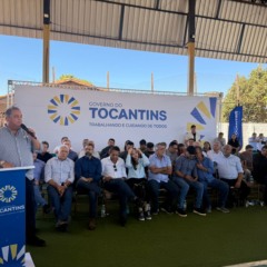 Início das obras no Projeto Rio Formoso: Eduardo Gomes comemora, reconhece luta de todos pela obra e deseja continuidade da “foto de políticos tocantinenses caminhando num caminho só”