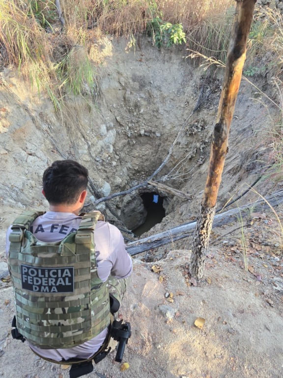 A Polícia Federal, com apoio da Polícia Militar Ambiental do Estado do Tocantins realizaram a Operação Breque II contra  extração ilegal de ouro na cidade de Almas - Foto: Divulgação/Polícia Civil