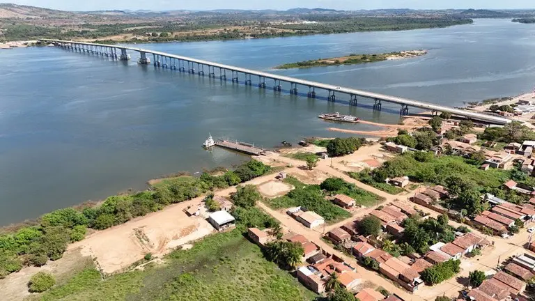 Ponte sobre o rio Araguaia entre Xambioá e São Geraldo do Araguaia (PA) — Foto: Dnit/Divulgação