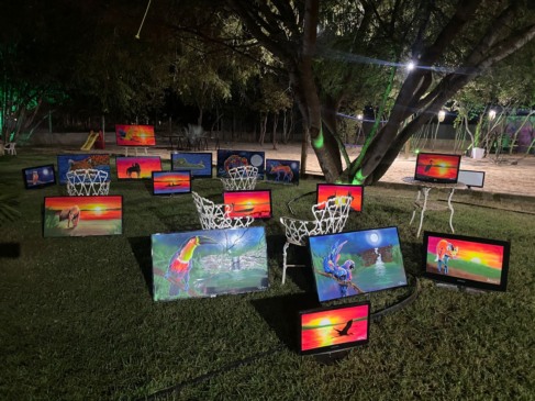 Lixo eletrônico vira arte e convida à reflexão ambiental no Parque Cesamar