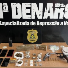 Drogas, armas de fogo e três homens presos durante ação da 1ª DENARC em Palmas - Foto: Polícia Civil do Tocantins  