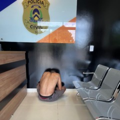 Homem foi conduzido até a Central de Atendimento da Polícia Civil em Araguatins - Foto: Polícia Civil do Tocantins 