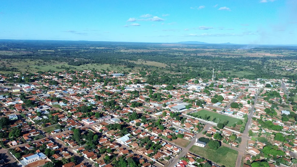 Vista aérea de Araguaçu — Foto: Prefeitura de Araguaçu/Divulgação