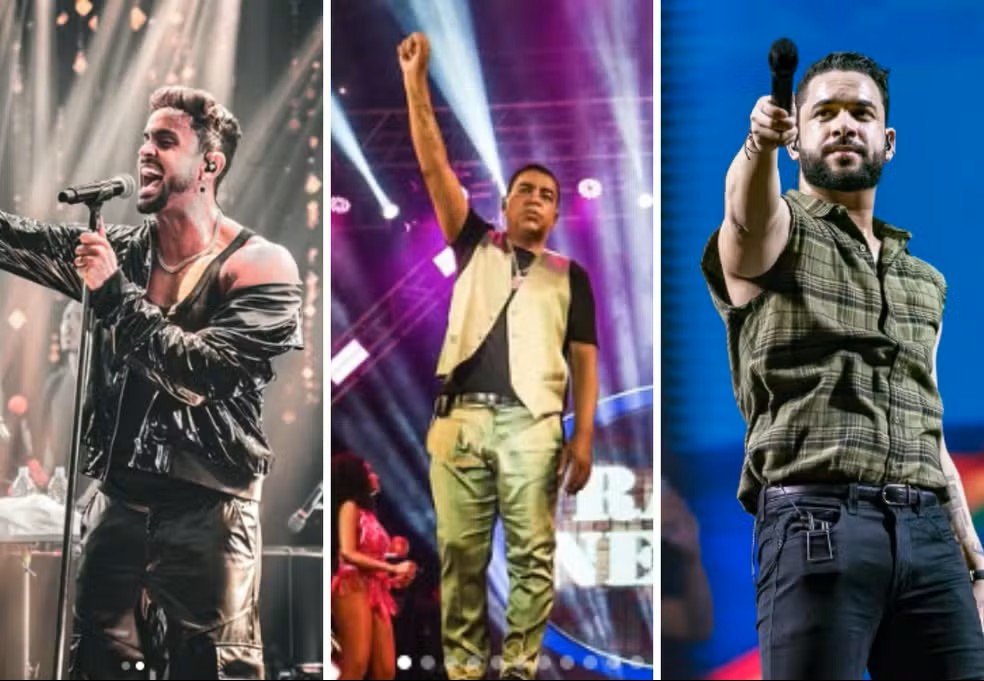 Banda Parangolé, Raça Negra e Henry Freitas se apresentam nas praias do Tocantins — Foto: Banda Parangolé/Raça Negra/Henry Freitas/Instagram/redes sociais