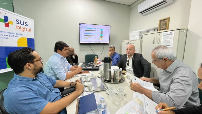 A reunião aconteceu na sede da SES-TO, na quarta-feira, 2 
