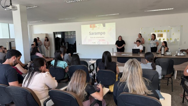 Profissionais da saúde de Palmas recebem capacitação para atender casos de sarampo 
