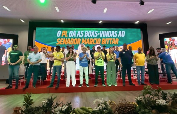 No Acre, Eduardo Gomes participa do ato de filiação de Márcio Bittar e destaca fortalecimento do PL