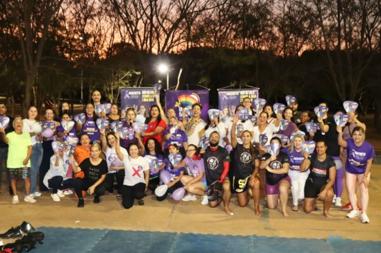 Atividade realizada na quinta-feira, 21, integrou mobilização e diálogo com a comunidade sobre o enfrentamento à violência contra a mulher - Foto: Governo do Tocantins