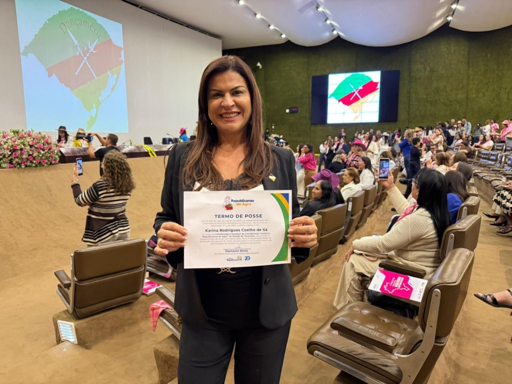 Fortalecendo o campo: Vereadora Karina Café assume coordenação do Mulheres Republicanas do Agro no Tocantins Fortalecendo o campo: Vereadora Karina Café assume coordenação do Mulheres Republicanas do Agro no Tocantins