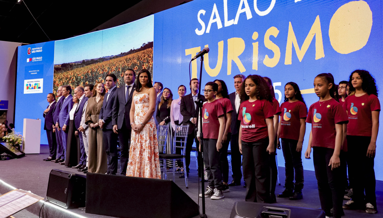 Governador do Tocantins, Wanderlei Barbosa, participou nesta quinta-feira, 21, em São Paulo/SP, da abertura oficial do 9° Salão do Turismo 2025, o maior evento do setor no Brasil - Foto: Antonio Gonçalves/Governo do Tocantins
