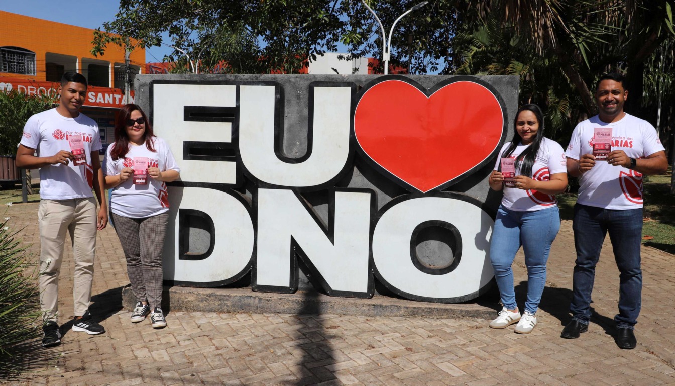 Projeto Por Todas as Marias chega a Dianópolis com ação educativa promovida pelo Governo do Tocantins, durante a campanha Agosto Lilás - Foto: Loise Maria/Governo do Tocantins Projeto Por Todas as Marias chega a Dianópolis com ação educativa promovida pelo Governo do Tocantins, durante a campanha Agosto Lilás - Foto: Loise Maria/Governo do Tocantins