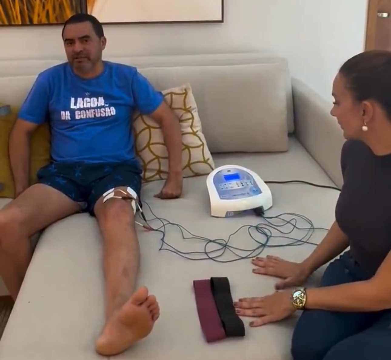 Devido lesão no joelho e tratamento, Wanderlei Barbosa não participa de agenda em Colinas