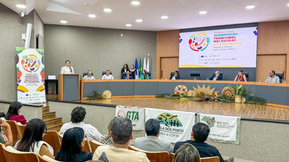 Seminário discute desafios para a garantia de merenda tradicional a indígenas e quilombolas em escolas públicas