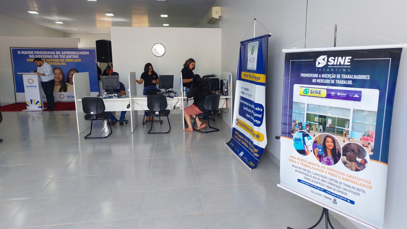 Sine oferece serviços a trabalhadores e parcerias para empresários em todo o Tocantins; veja detalhes