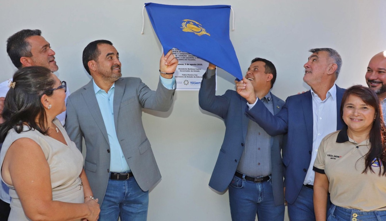  Com investimento de R$ 2,45 milhões, governador Wanderlei Barbosa entrega reforma de escola no Taquari