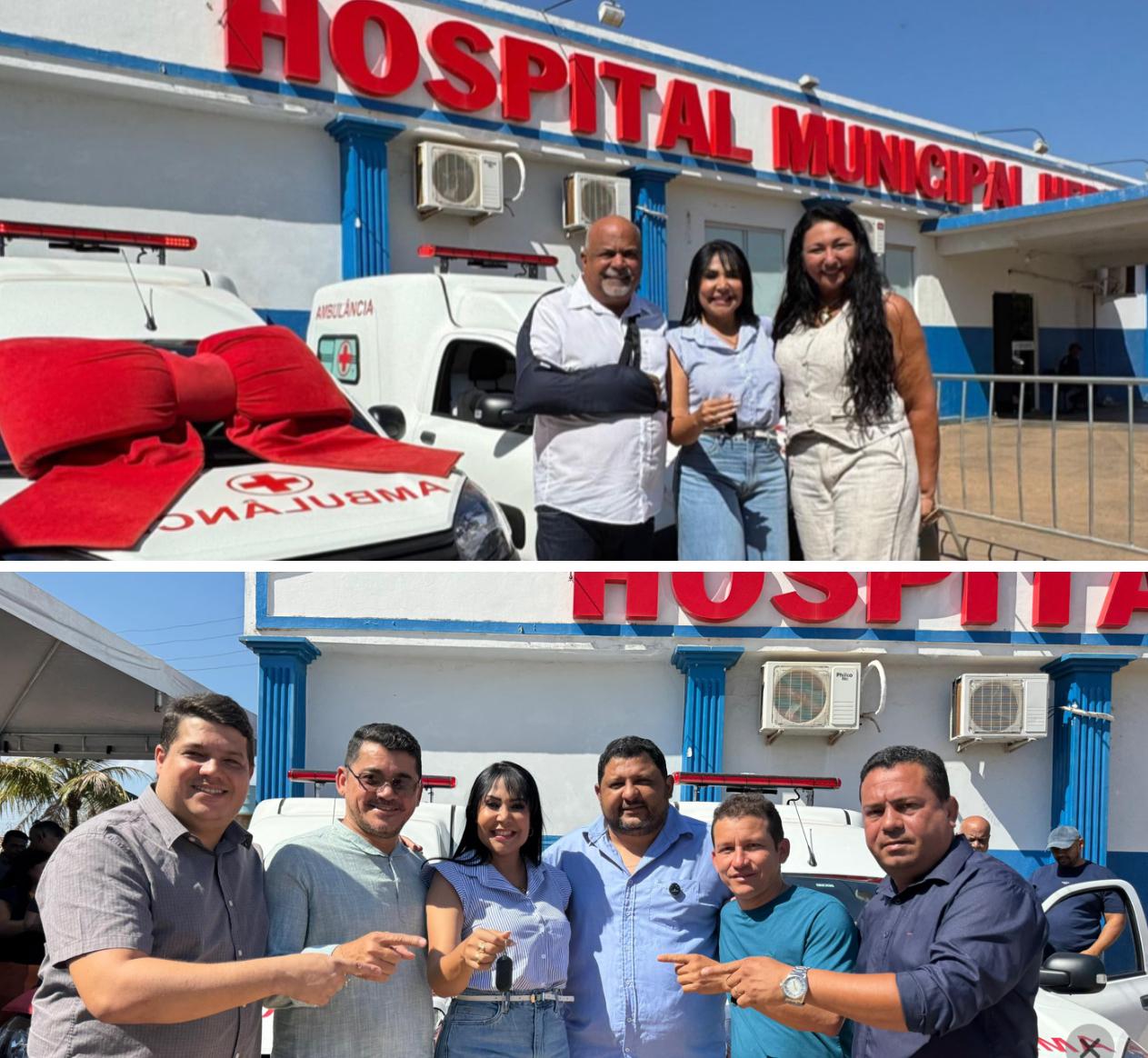 Janad Valcari faz entrega de duas ambulâncias para município de Formoso do Araguaia  