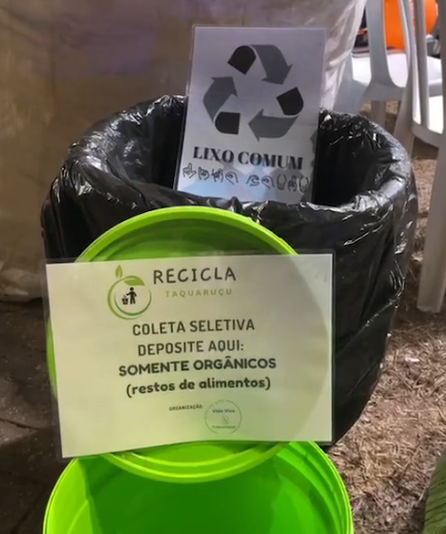 Ação Recicla Taquaruçu mobiliza comunidade no Festival Gastronômico