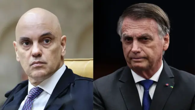 Alexandre de Moraes e Jair Bolsonaro - Foto: Fellipe Sampaio/STF | Ton Molina/STF