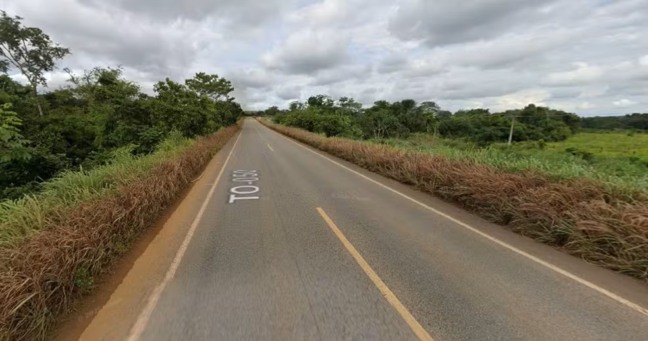 Trecho da TO-050 entre Porto Nacional e Silvanópolis — Foto: Reprodução/Google Street View