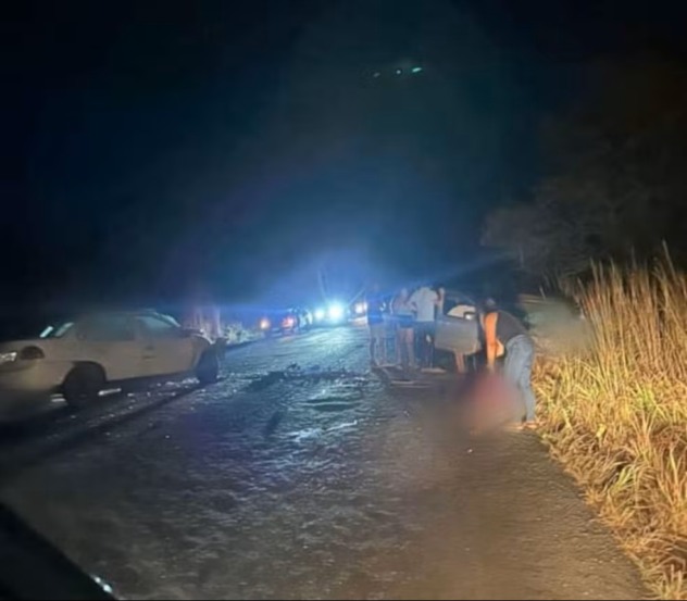 Acidente aconteceu na TO-201 em Buriti do Tocantins — Foto: Buriti da Deprê/Reprodução Instagram