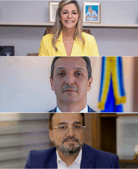 Estellamaris Postal,  Odilon Coelho Lima Júnior e Carlos Humberto Duarte de Lima e Silva - Foto: Montagem/Divulgação/Esequias Araújo/Governo do Tocantins