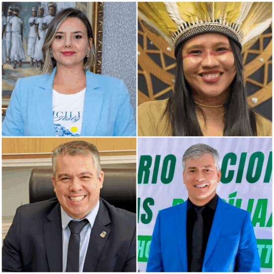 Ana Carina Mendes Souto, Narubia Silva Werreria, Wellingthon Júnior Silveira e Thiago Lopes Benfica - Foto: Montagem/Divulgação