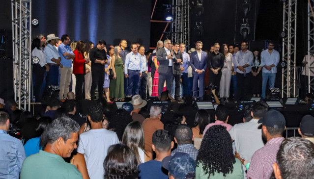 Durante a cerimônia de abertura, o chefe do Executivo estadual, Laurez Moreira, destacou a importância de fortalecer a economia do estado - Foto: Marcio Vieira/Governo Tocantins