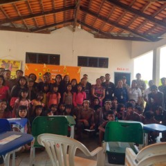 Comunidade indígena da aldeia Rio Vermelho, do Povo Krahô, recebe ações da Rede de Atendimento à Mulher Indígena em Situação de Violência - Foto: Sepot/Governo do Tocantins