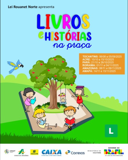 Projeto “Livros e Histórias na Praça” ocupa praças públicas com literatura e imaginação