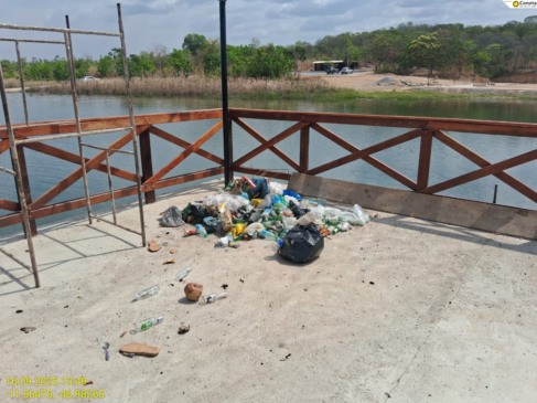 Lixo foi encontrado no local que ainda não foi inaugurado - Foto: Divulgação PCTO