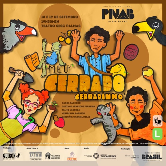 Espetáculo infantil “Meu Cerrado, Cerradinho” estreia em Palmas com teatro, música e conscientização ambiental