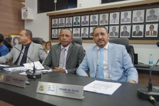 Vereadores de Dianópolis apresentam Moção de Aplausos a Wanderlei Barbosa e ao ex-secretário Hercy Filho