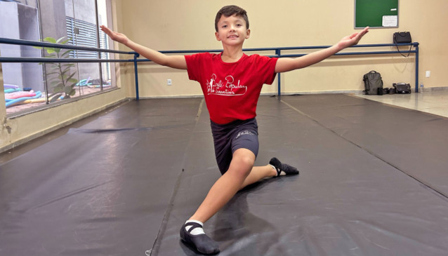 Benjamim Amorim dança desde os 3 anos e sonha em ser bailarino profissional - Foto: Ítalo Albert/Governo do Tocantins