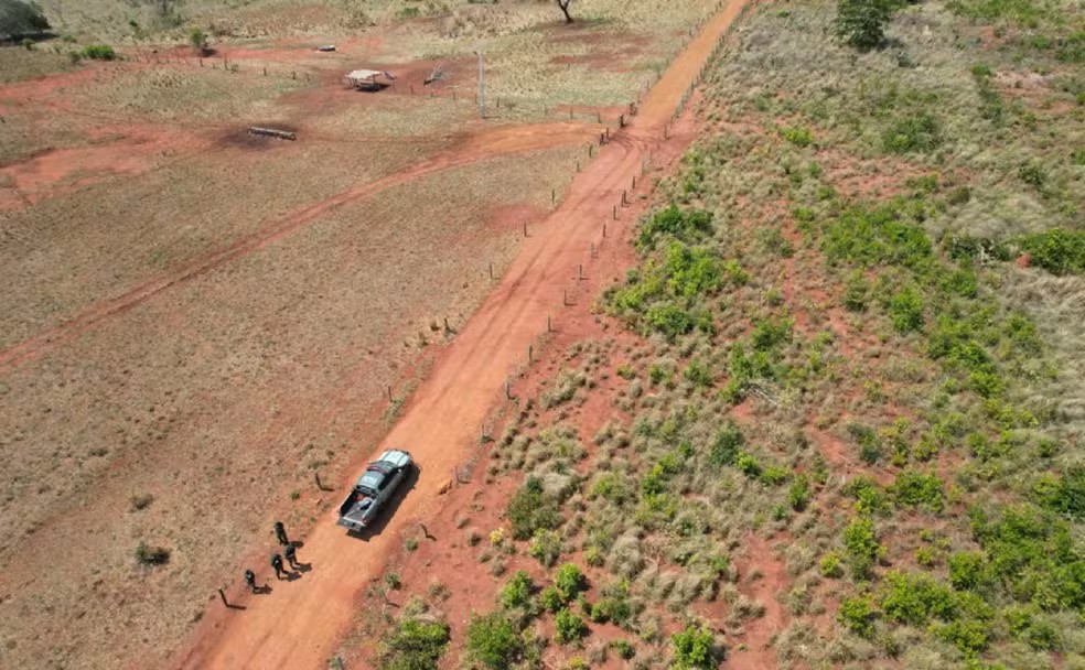 Proprietário rural foi multado em mais de R$ 500 mil em Palmeiras do Tocantins — Foto: Divulgação/BPMA