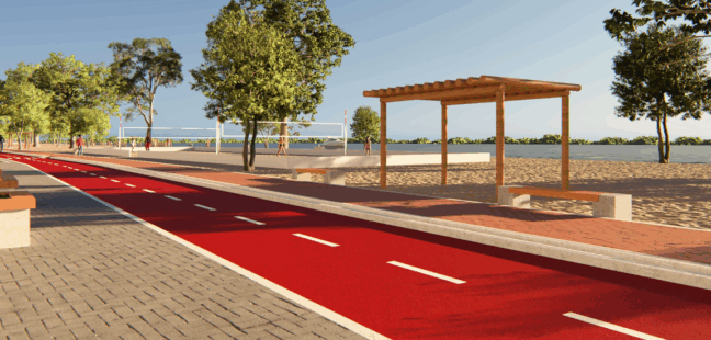 Começa remoção de estrutura irregular de comércios improvisados para obra na Orla de Luzimangues; Emenda é de Gaguim