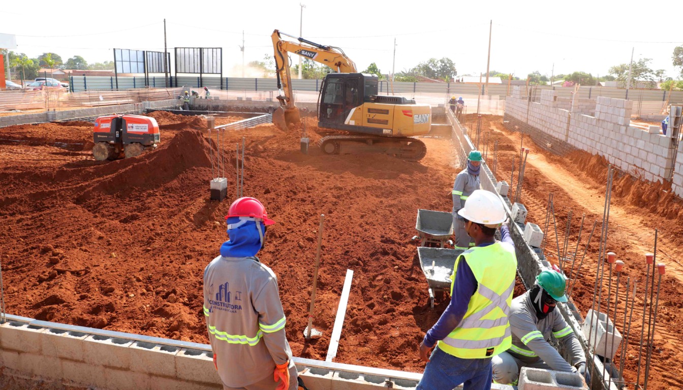 Obra de construção do Hospital da Mulher e Maternidade Dona Regina segue em ritmo acelerado e dentro do cronograma previsto - Foto: Ademir dos Anjos/Governo do Tocantins