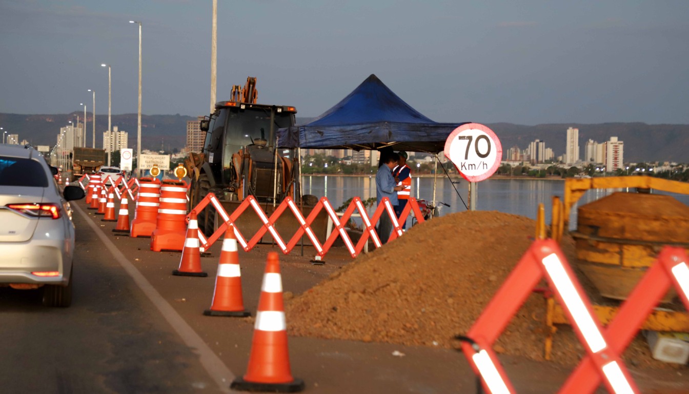 Obra de duplicação da ponte entre Palmas e Luzimangues segue em andamento conforme o cronograma estabelecido - Foto: Esequias Araújo/Governo do Tocantins